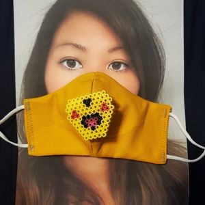 Child Removable Pixel Pikachu Face Mask
